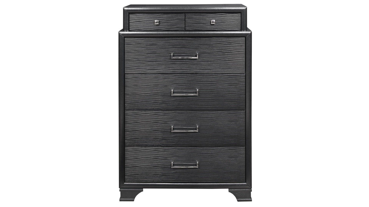 Jordyn - 5 Piece King Bedroom Set - Gray