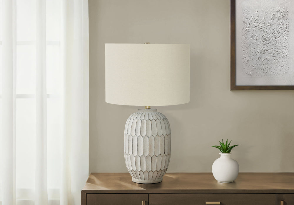 Table Lamp, Lighting, Transitional - Cream