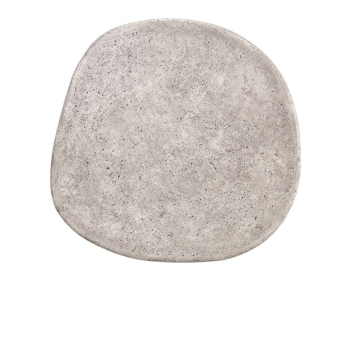 Britney - Outdoor Round Coffee Table - Light Gray