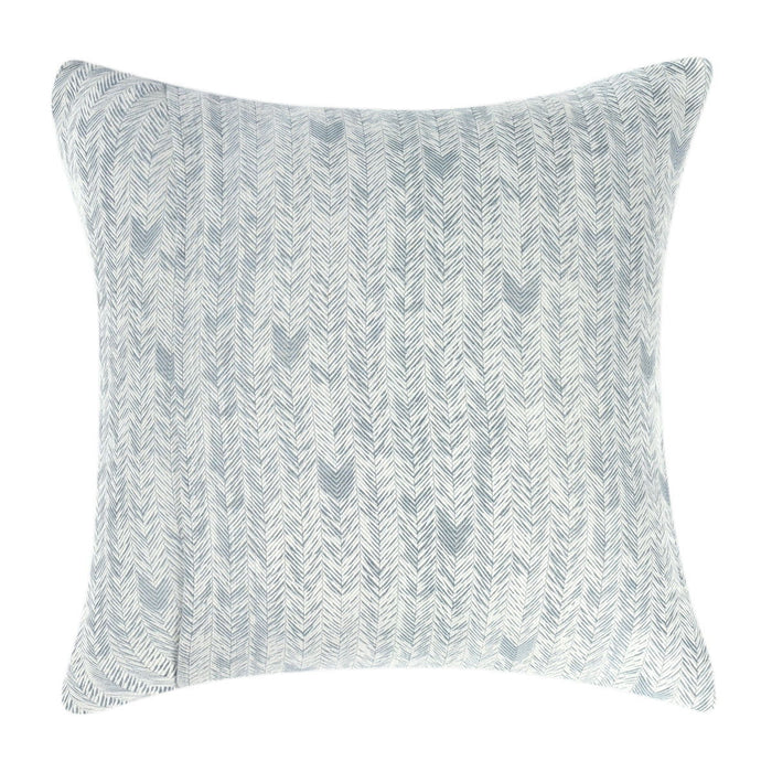 French Herringbone - Comforter Euro Sham - Storm