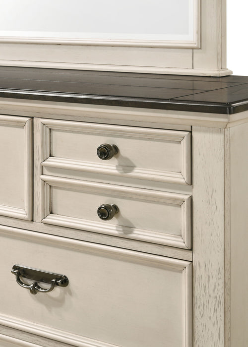 Sawyer - Dresser & Mirror - Antique White