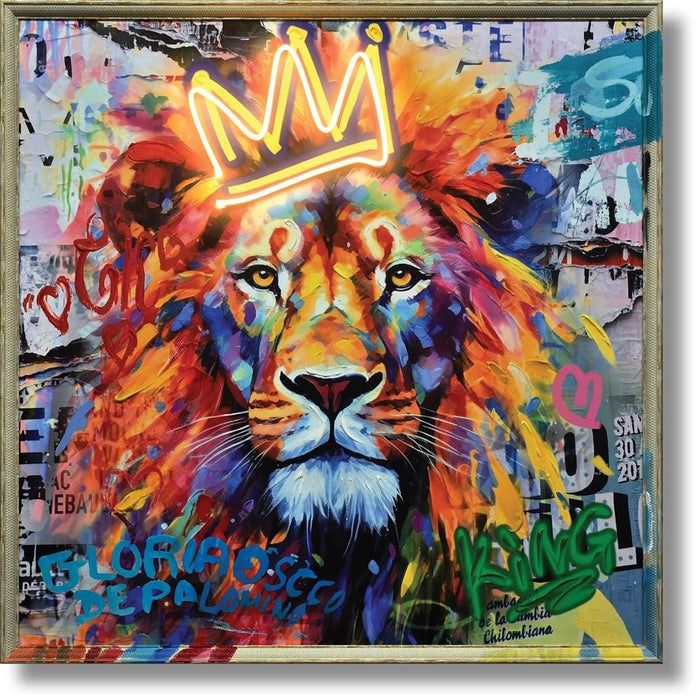 Radiant Majesty - 33" x 33" Framed Wall Art