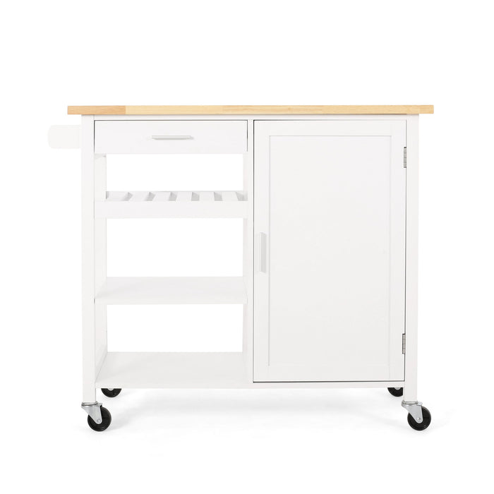 Contemporary Design Kitchen Cart With Wheels