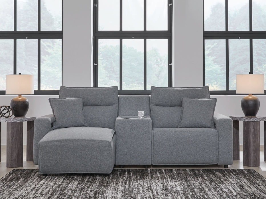 ModMax II - Salt And Pepper - Reclining Sectional