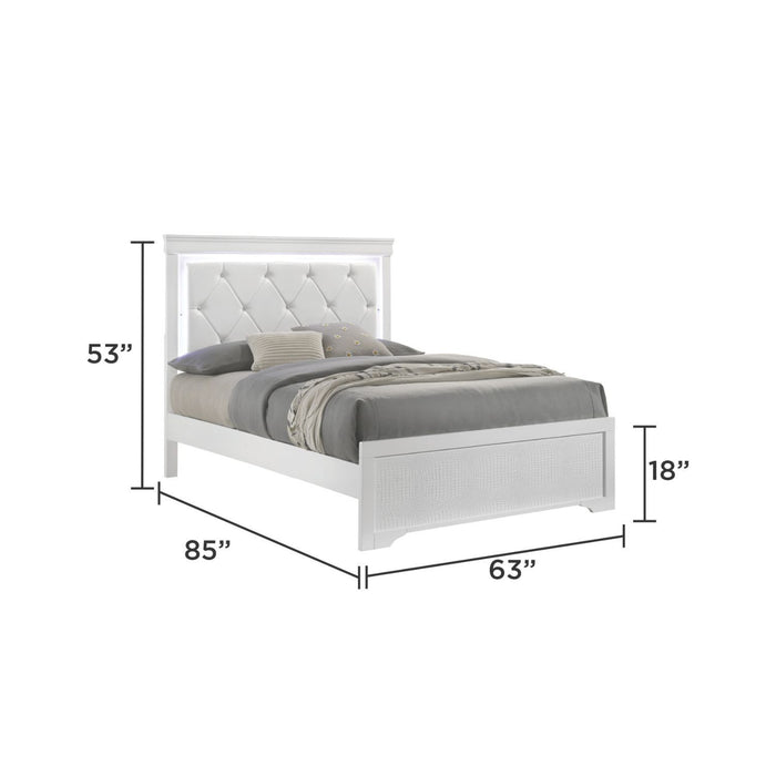 Blaze - Modern Bed With LED Headboard