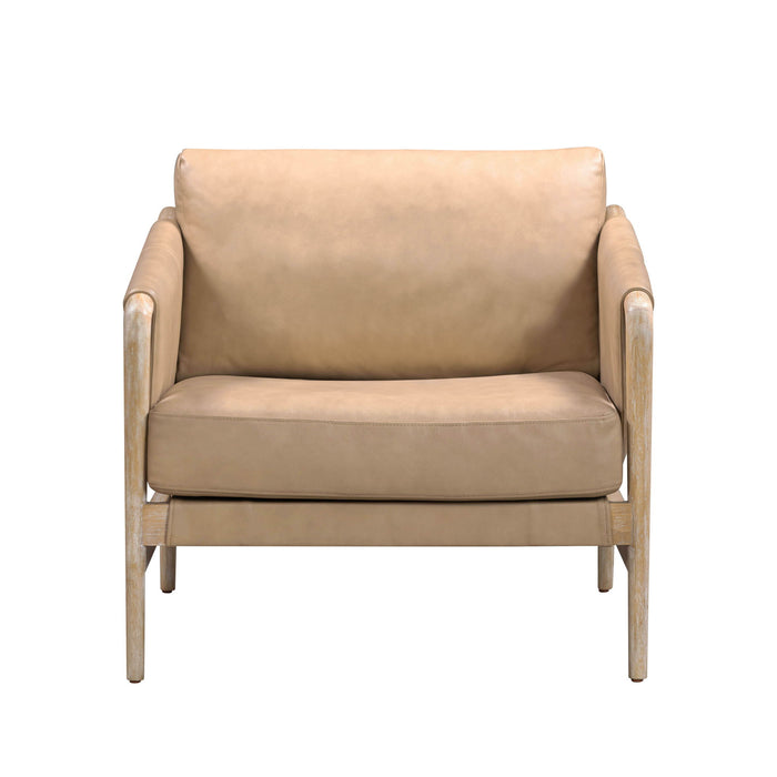 Chakka - Genuine Leather Accent Chair