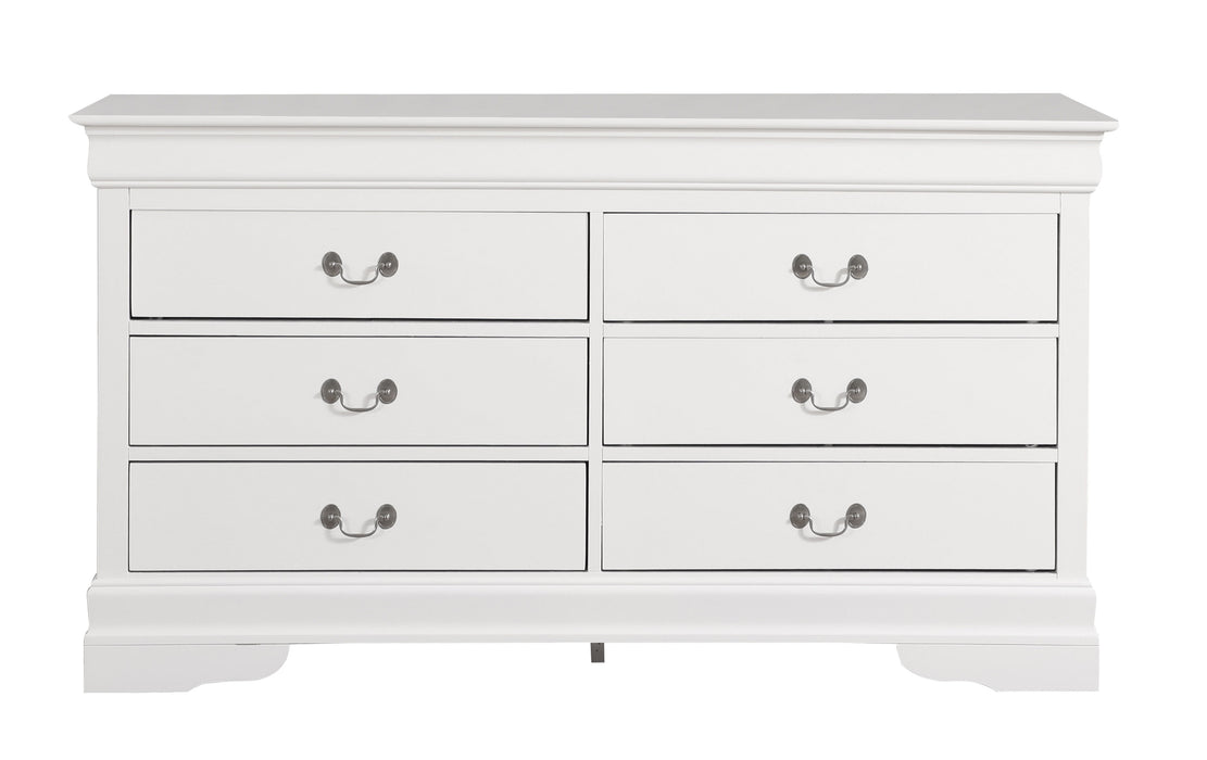 Glory Furniture Louis Phillipe Dresser, White
