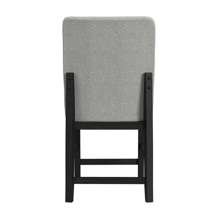 Portland - Square Back Counter Stool (Set of 2) - Black / Gray