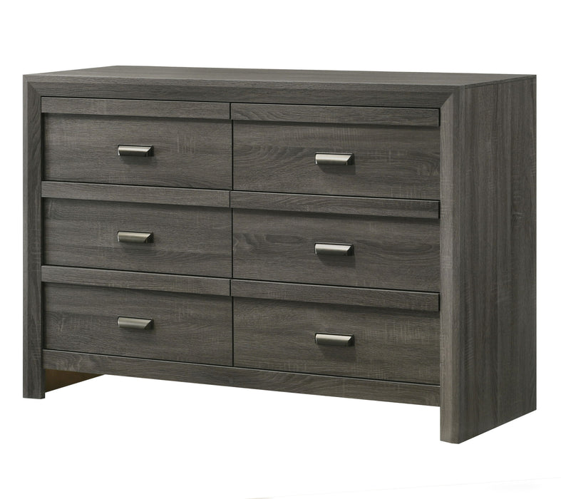 Valor - Full 4 Piece Bedroom Set - Gray