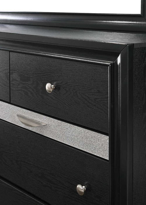 Regata - Dresser & Mirror - Black
