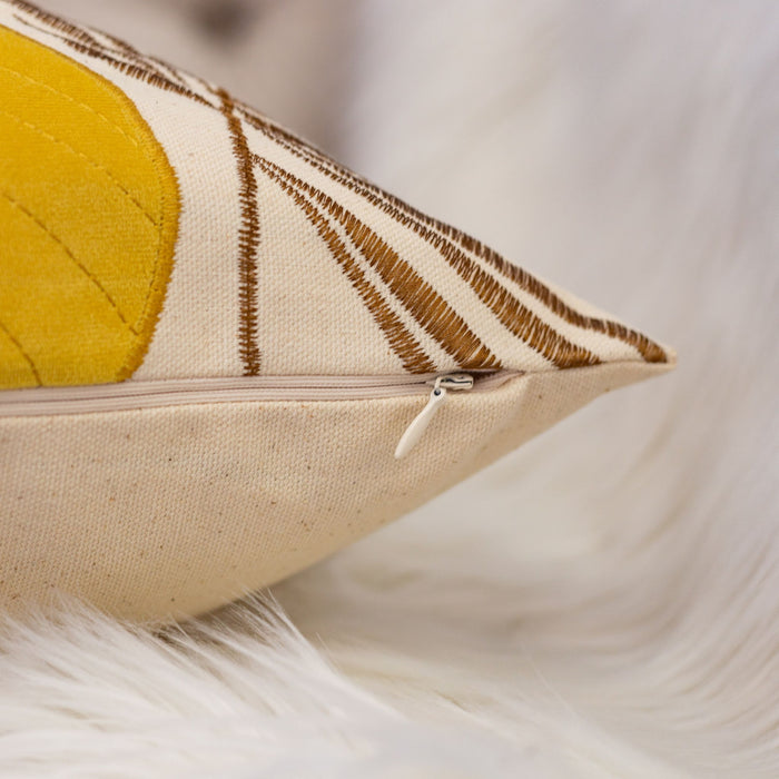 Autumn Vibes Leaf Accent Pillow