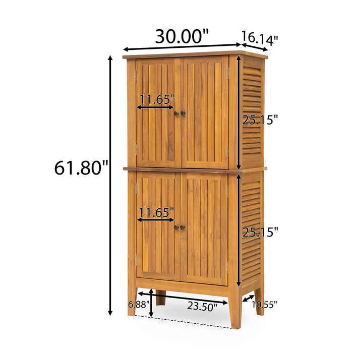 Kedzie - Acacia Wood Cabinet - Teak
