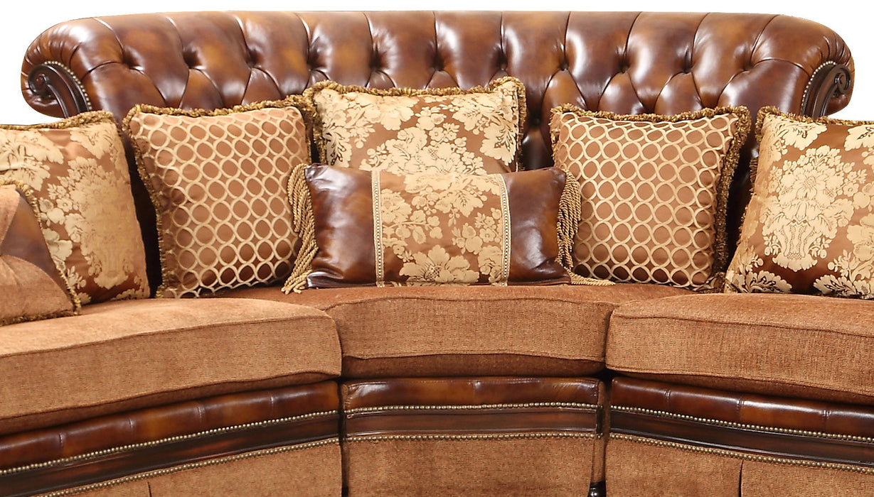 Linda - Sectional - Dark Brown