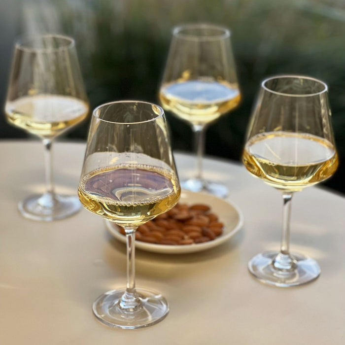 Tritan Lexington - Leadingware Wine Glass Set, Unbreakable 15Oz Bpa Free Plastic Wine Glasses (Set of 4) - Clear