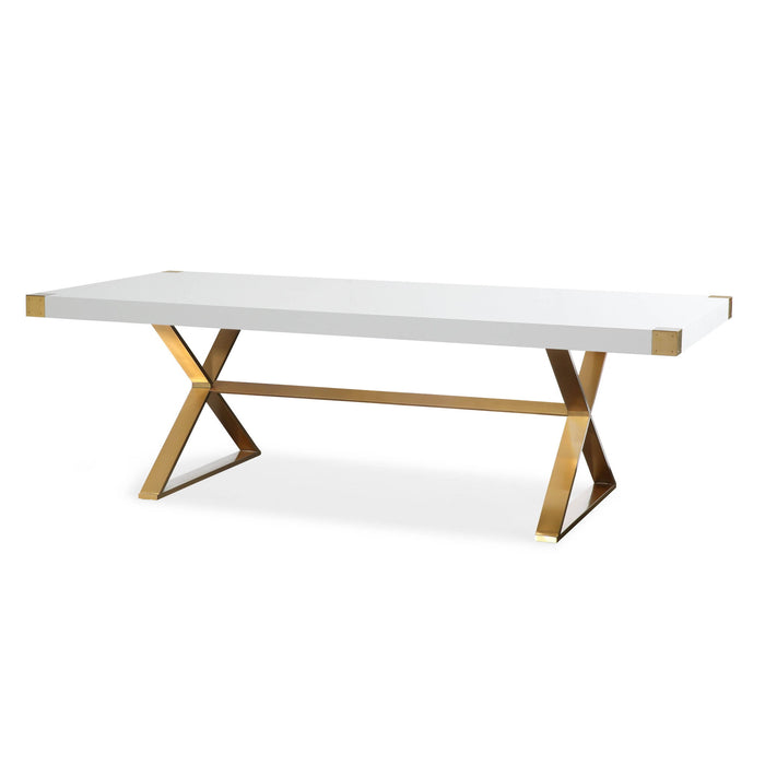 Adeline - Lacquer Dining Table - White