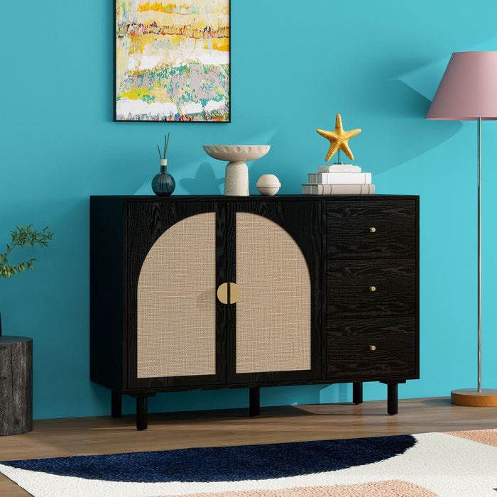 2 Door 3 Drawer Cabinet, Adjustable Storage System