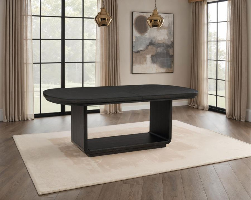 Leandro - 78" Extension Dining Room Table - Burnished Black