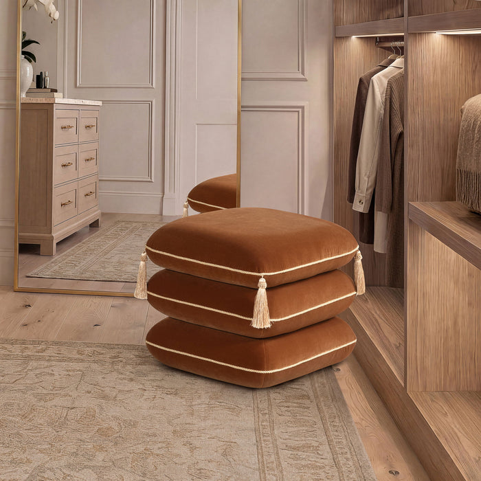Monarch - Squared Upholstered Ottoman