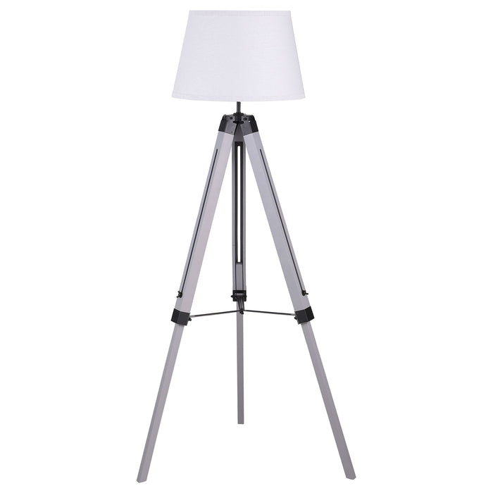 Hannah - Floor Lamp With Tripod Base - Gray