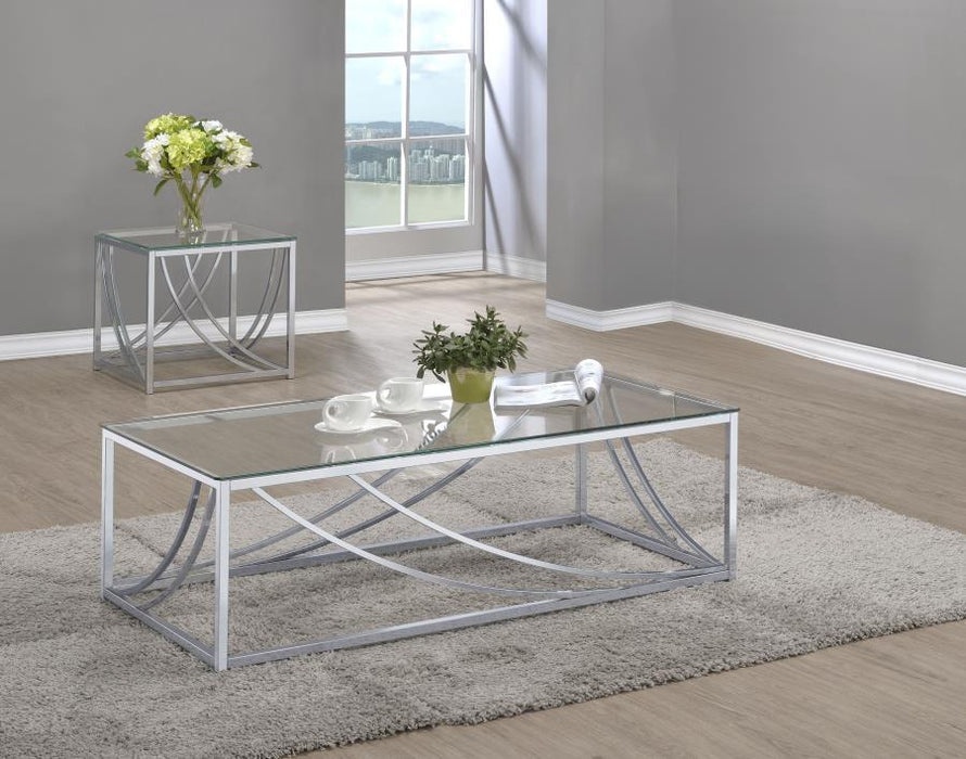 Lille - Glass Top Coffee And End Table Set