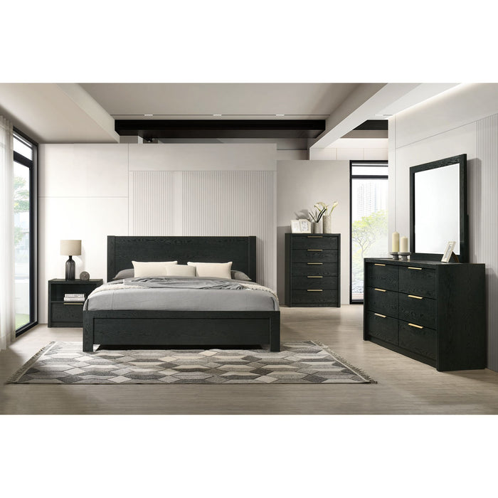 South Bend - Nightstand With USB - Black