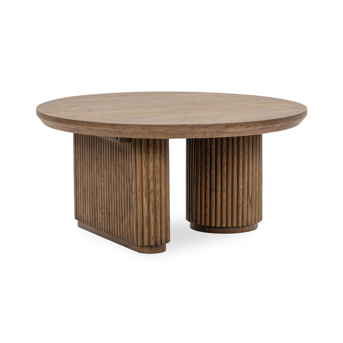 Vander - Solid Wood Round Coffee Table
