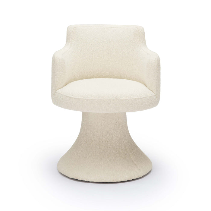 Jeffree - Performance Boucle Swivel Dining Chair