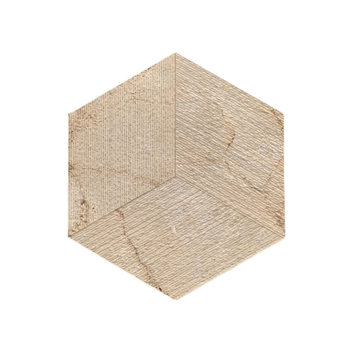 Hexagon Natural Marble Polished Tile For Wall And Floor (Set of 12)