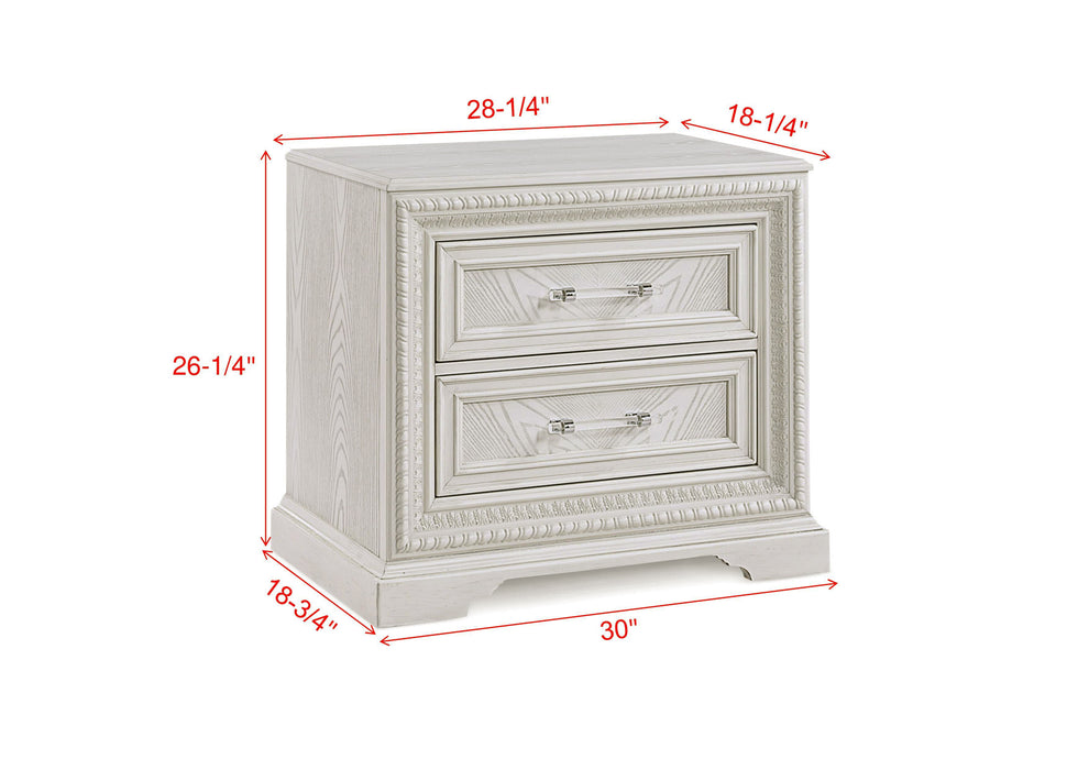 Alexandria - Accent Nightstand - White