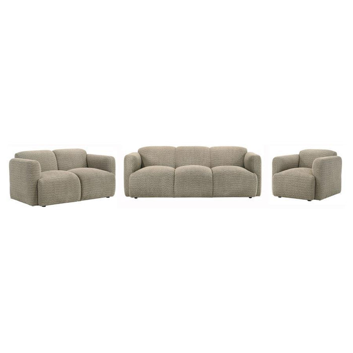 Dorset - Upholstered Round Track Arm Sofa Set