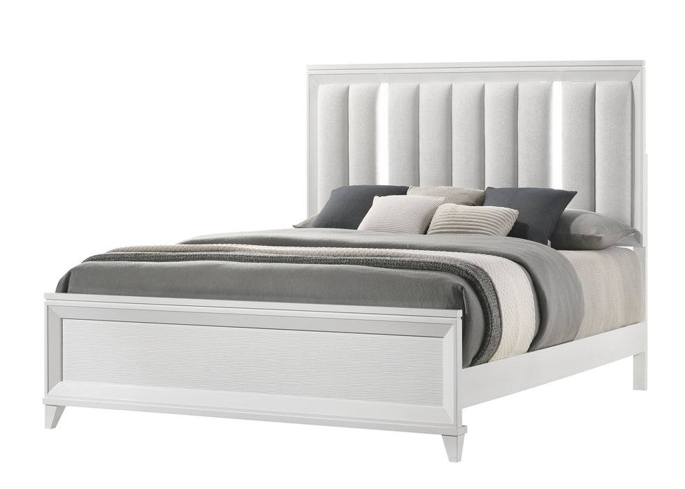 Cressida - King Bed With Slats - White