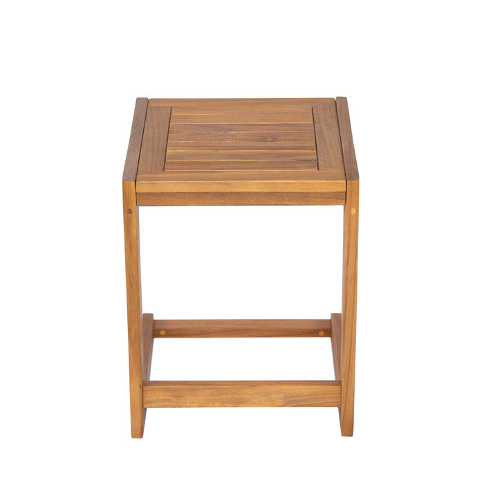 Ashwell - Acacia Wood Side Table - Teak