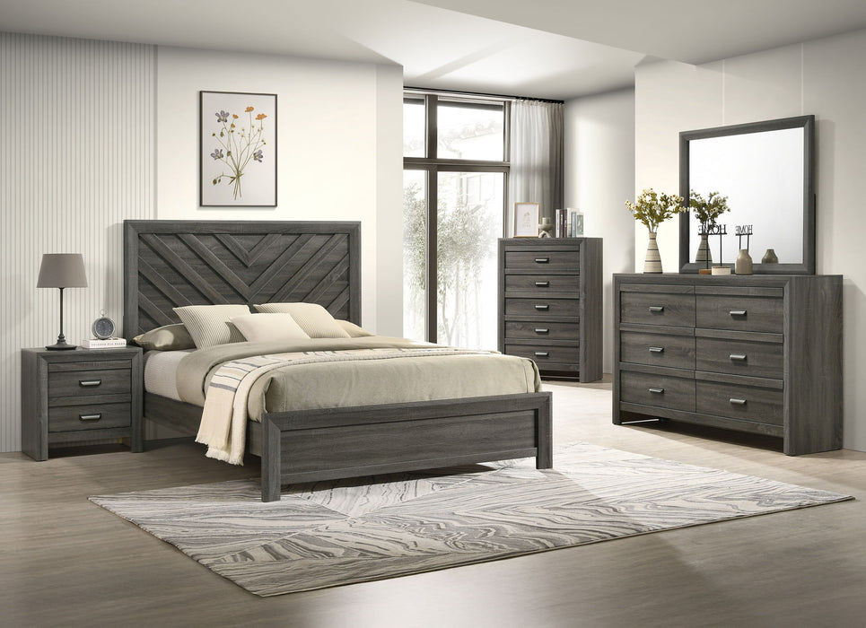 Valor - King Bed - Gray