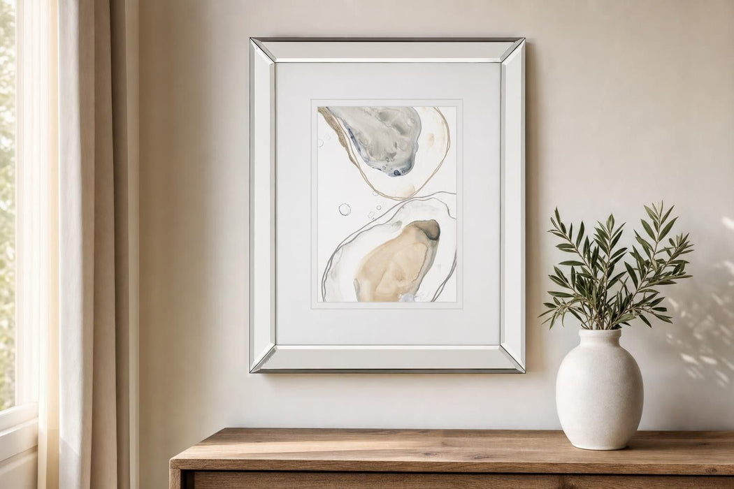Ocean Oysters IV By June Erica Vess - Beige