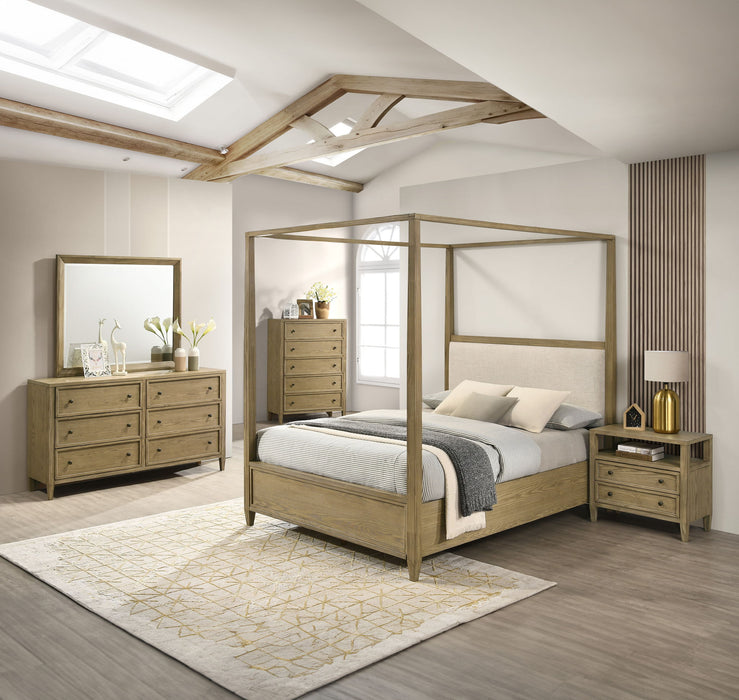 Sienna - King 5 Piece Bedroom Set - Ash
