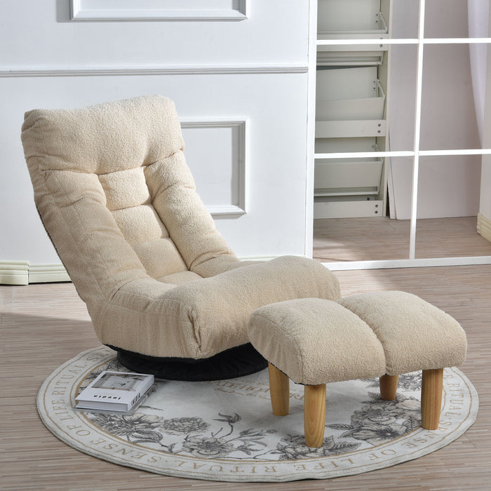 Adjustable Japanese Reclining Floor Chair Sofa With Metal Frame For Living Room