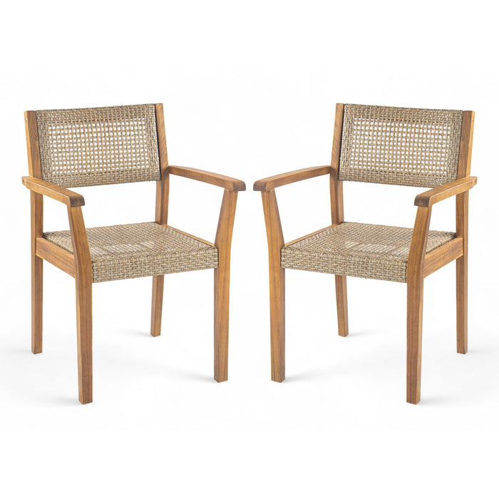 Amaris - Outdoor Dining Chair (Set of 2) - Teak