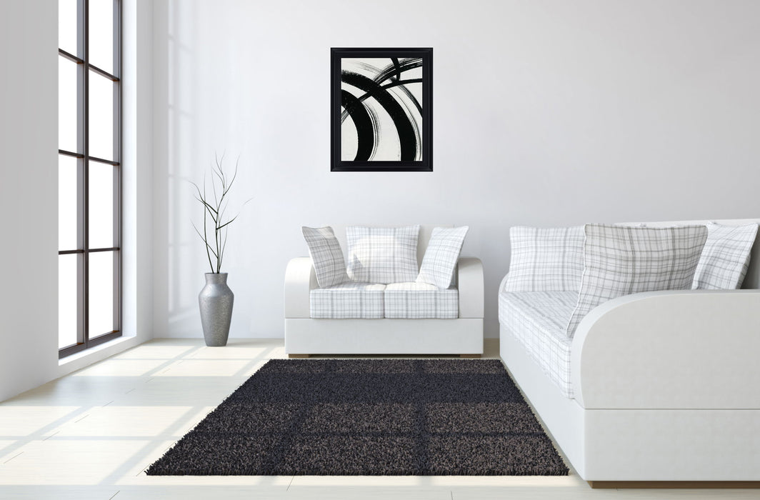 Ebony Arc - 28" x 34" Framed Wall Art