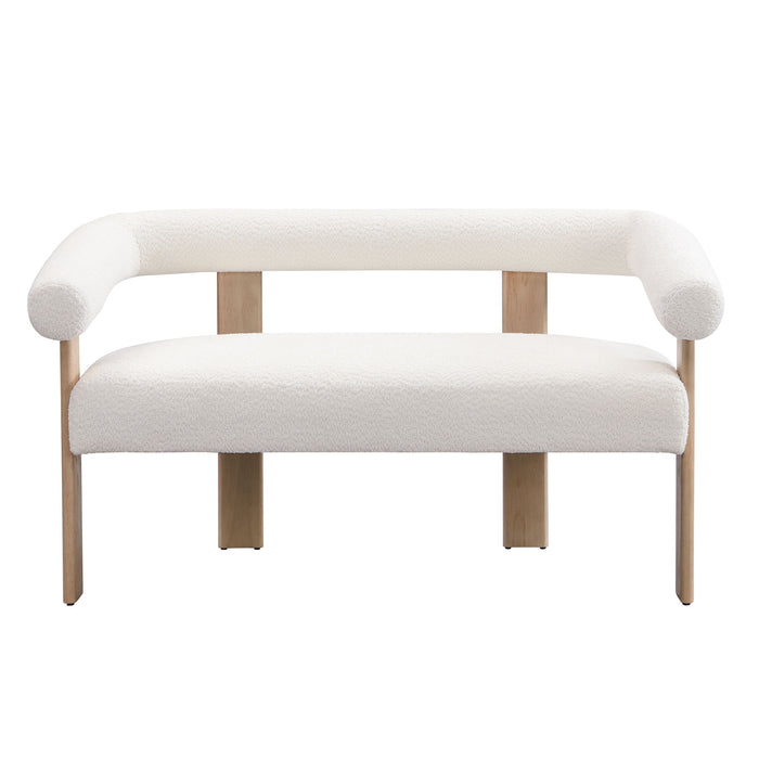 Modern Round Armrest Loveseat