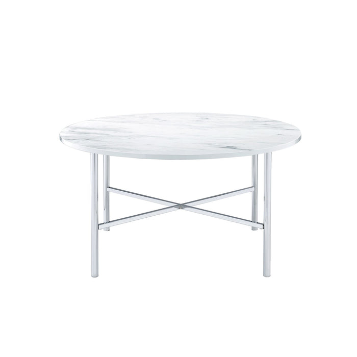 Cyrus - 3 Piece Occasional Table Set - Chrome