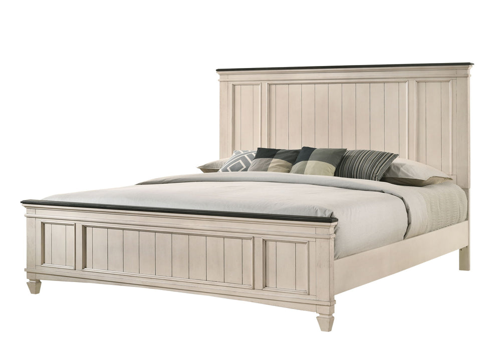 Sawyer - King 4 Piece Bedroom Set - Antique White