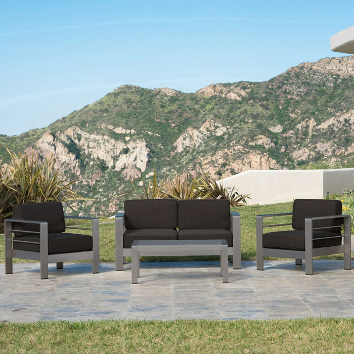Cape Coral - 4 Pieces Outdoor Patio Chat Set