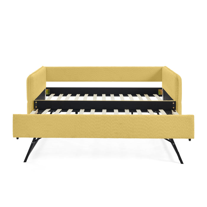 Upholstered Daybed With Pop Up Trundle