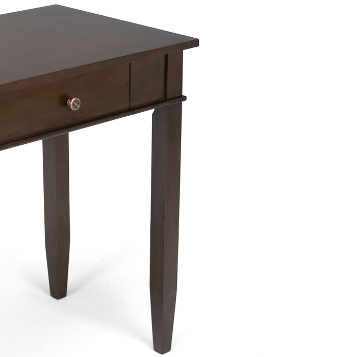 Carlton - Home Office Desk - Dark Tobacco Brown
