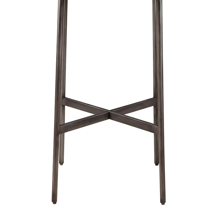 Renu - Round Bar Table With Industrial Charm - Light Brown