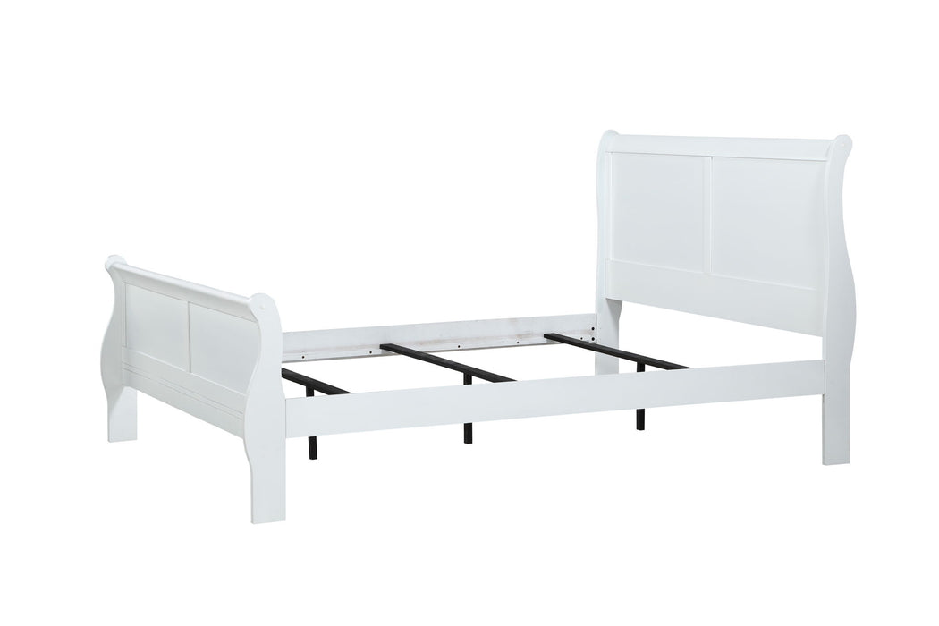 Louis Philip - Queen 5 Piece Bedroom Set - White