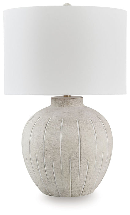 Calbert - Poly Table Lamp - Warm Gray