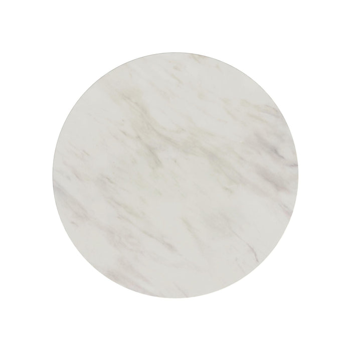Sylvie - Round Dining Table With Faux Marble Top