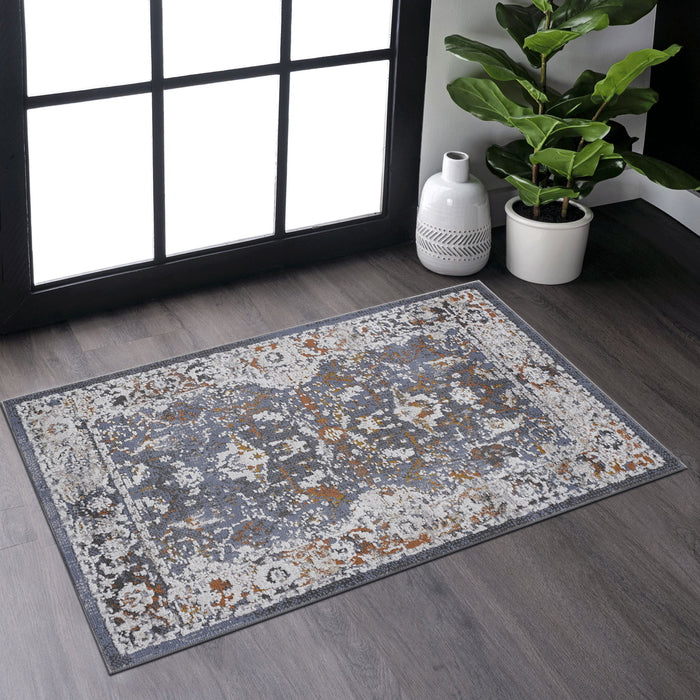 Payas - 2' X 3' Traditional Area Rug - Blue