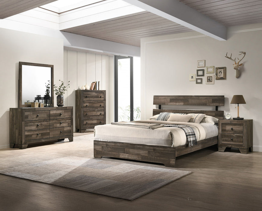 Atticus - Queen 5 Piece Bedroom Set - Brown